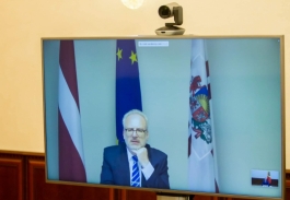 President of Moldova to have online discussion with President of Latvia