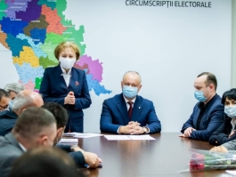 Președintele Republicii Moldova s-a întâlnit cu fracțiunea parlamentară a PSRM