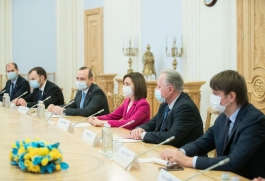 Президент Республики Молдова Майя Санду встретилась с Председателем Верховной Рады Украины Дмитрием Разумковым