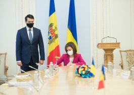 Președintele Republicii Moldova, Maia Sandu, s-a întâlnit cu Președintele Radei Supreme a Ucrainei, Dmytro Razumkov