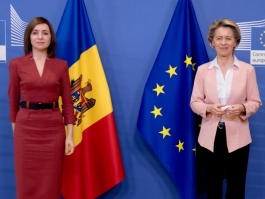 Președintele Republicii Moldova, Maia Sandu, a avut o întrevedere cu Ursula von der Leyen, Președinta Comisiei Europene