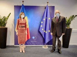 Президент Республики Молдова Майя Санду провела переговоры с Верховным представителем ЕС по иностранным делам и политике безопасности Жозепом Боррелем