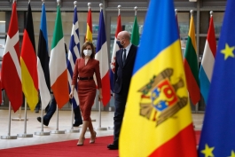 Майя Санду на встрече с Председателем Европейского совета Шарлем Мишелем: ««Мы - европейский народ, с европейским призванием и европейским будущим»