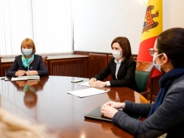 Президент Республики Молдова Майя Санду провела встречу с резидентом-координатором ООН и представителем ВОЗ в нашей стране