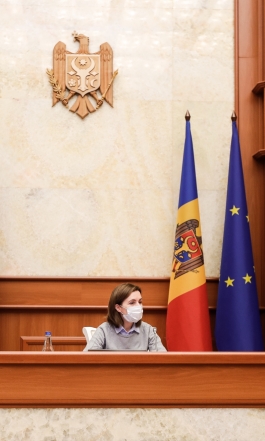 Președintele Maia Sandu a avut o ședință de lucru cu Înalții Consilieri UE în Republica Moldova