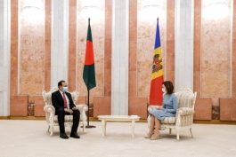 Президент Республики Молдова Майя Санду приняла верительные грамоты семерых послов