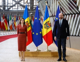 Președintele Maia Sandu se va întâlni duminică, la Chișinău, cu Președintele Consiliului European, Charles Michel 