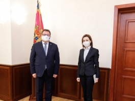 Президент Майя Санду обсудила актуальные проблемы с Послом ЕС в Республике Молдова
