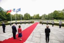 Президент Майя Санду в первый день официального визита в Берлин встретилась с Президентом Федеративной Республики Германия Франком-Вальтером Штайнмайером