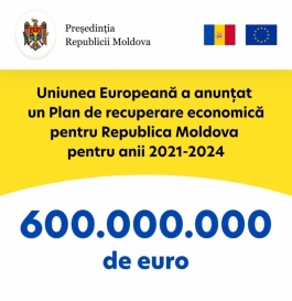 Comisia Europeană lansează un Plan de recuperare economică pentru Republica Moldova, în valoare de 600 de milioane de euro
