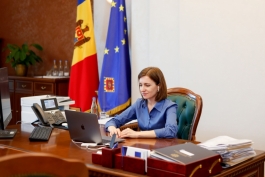 Президент Майя Санду провела дискуссию с 27 послами стран ЕС, аккредитованными в Республике Молдова