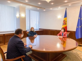 Președintele Maia Sandu s-a întâlnit cu Ambasadorul UE în țara noastră