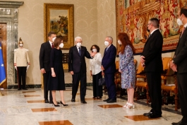 Президент Майя Санду во время официального визита в Рим: «Мы намерены и в дальнейшем развивать хорошие партнерские отношения с Италией»
