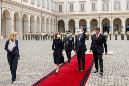 Președintele Maia Sandu, în vizită oficială la Roma: „Suntem hotărâți să dezvoltăm în continuare relații bune de parteneriat cu Italia”