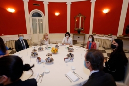 Președintele Maia Sandu a discutat cu conducerea Grupului parlamentar de prietenie Republica Moldova - Republica Italiană din cadrul Senatului