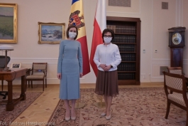 Președinta Maia Sandu s-a întâlnit, la Varșovia, cu Președinta Seimului polon, Elżbieta Witek