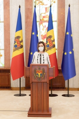Președintele Maia Sandu a prezentat raportul de activitate pentru primele șase luni de mandat