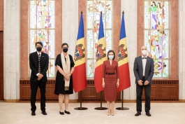 Президент Майя Санду приняла верительные грамоты послов Королевства Швеция и Европейского Союза