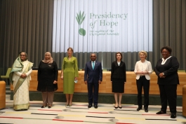 Președintele Maia Sandu a participat, la New York, la o reuniune a șefelor de state și de guverne pe subiectul promovării egalității de gen