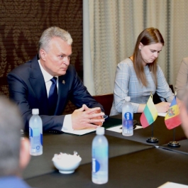 Extinderea domeniilor de cooperare dintre Republica Moldova și Lituania, discutată de Președinții Maia Sandu și Gitanas Nauseda