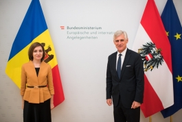 Președintele Maia Sandu le mulțumeşte partenerilor austrieci pentru deschiderea de a promova parcursul european al ţării noastre