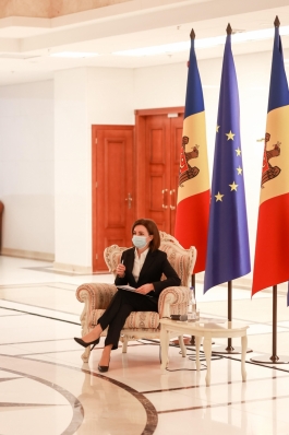 Președinta Maia Sandu a susținut o conferință de presă pe subiecte de actualitate internă și externă