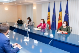 Президент Майя Санду провела встречу с членами делегации Европейского парламента в Парламентском комитете по ассоциации Европейский Союз – Республика Молдова