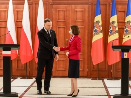 Заявление Президента Майи Санду по результатам встречи с Президентом Польши Анджеем Дудой