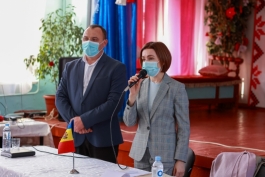 Президент Майя Санду посетила населенные пункты Чучуля и Хыджиень района Глодень 