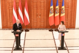 Press Statement of President Maia Sandu after the meeting with the President of the Republic of Latvia Egils Levits