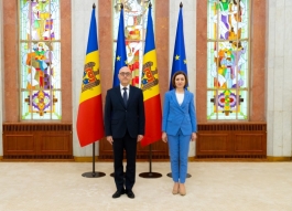 Președintele Maia Sandu a primit scrisorile de acreditare din partea ambasadorilor Poloniei, Slovaciei, Georgiei și Kazahstanului