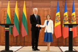 Заявление для прессы Президента Майи Санду по итогам встречи с Президентом Литовской Республики Гитанасом Науседой