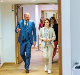 President Maia Sandu held talks in Brussels with Charles Michel, President of the European Council