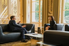Президент Майя Санду обсудила с Президентом Эммануэлем Макроном молдо-французское сотрудничество и европейский курс нашей страны 