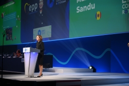 President Maia Sandu: "Moldova can count on EPP support, which will help us open the door to the European Union”