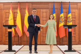 Press statement by President Maia Sandu after the meeting with the President of the Government of the Kingdom of Spain, Pedro Sánchez