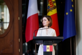 Declarația de presă a Președintei Maia Sandu după întrevederea cu Președintele Republicii Franceze, Emmanuel Macron