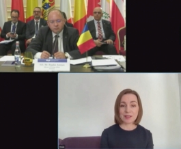 Președinta Maia Sandu a venit cu un mesaj de salut pentru participanții la Platforma pentru susținerea Republicii Moldova de la București