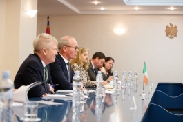Relațiile moldo-irlandeze, discutate de șefa statului cu ministrul Afacerilor Externe și al Apărării al Irlandei