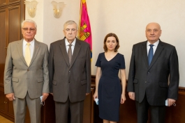 Президент Майя Санду приняла в Президентуре трех бывших президентов Республики Молдова