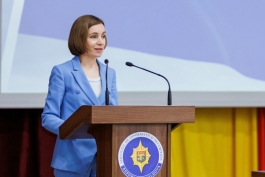 Președinta Maia Sandu, către angajații SIS: „Noile provocări de securitate trebuie tratate în mod responsabil, punând pe prim-plan țara și siguranța cetățenilor”