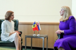 President Maia Sandu met with the President of Slovakia, Zuzana Čaputova