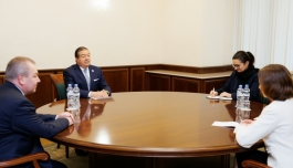 The Head of State discussed with IRI's Director for Eurasia, Stephen B. Nix