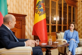 Președinta Maia Sandu s-a întâlnit cu Președintele Bulgariei, Rumen Radev
