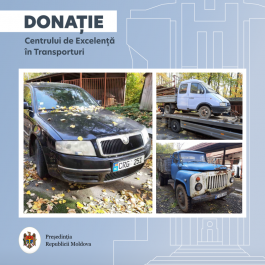 Аппарат Президента передал в дар три служебных автотранспортных средства Образцовому центру в области транспорта