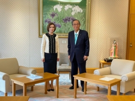 Президент Майя Санду обсудила молдо-японское сотрудничество с членами Парламента Японии