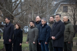 President Maia Sandu, together with President Zelenskyy and other heads of state and government, commemorated the victims of Bucea