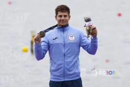 Șefa statului l-a felicitat pe canoistul Serghei Tarnovschi, care a luat bronzul la Jocurile Europene  