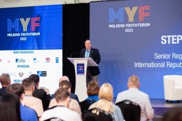 Глава государства на втором выпуске молодежного форума „Moldova Youth Forum”: «Европейский путь Молдовы может быть построен только при участии молодежи»