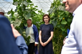 Președinta Maia Sandu în vizită la o gospodărie țărănească din Ungheni: „Anul 2023 este despre susținerea antreprenorilor mici și mijlocii” 